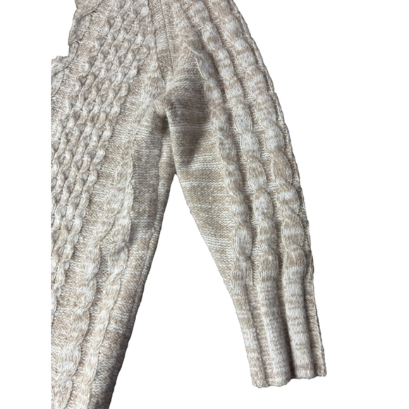 NWT Banana Republic Cavo Wool Blend Sweater Dress Size S Beige Cable Knit - Picture 3 of 9